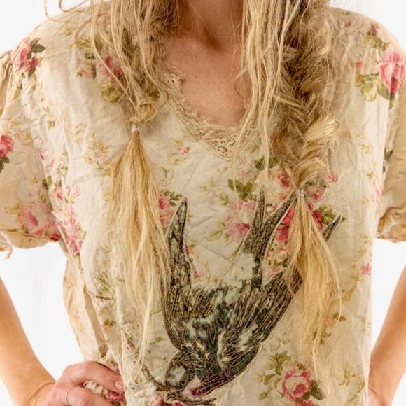Magnolia Pearl Floral Ada Lovelace Dress in Cottagebird - Picture 4 of 8